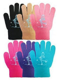 Chloe Noel Solid Skate Gloves - Layback Crystals