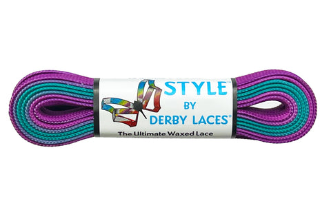 Derby Laces Style - Ombre Purple Teal
