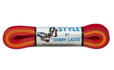 Derby Laces Style - Ombre Red Yellow Flame