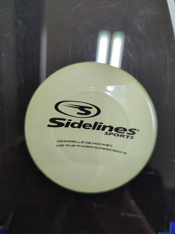 SIDELINES SPORTS STREET HOCKEY PUCK - GLOW IN THE DARK