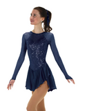Jerrys_539_Sequins_Satin_Dress_navy_blue for ice figure skating