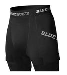 Blue Sports Fitted Short with Cup