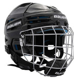 bauer prodigy 2.0 helmet combo with cage in black for ice hockey players
