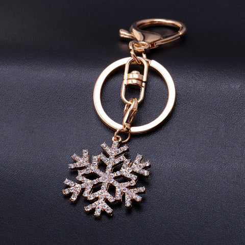 Snowflake Pendant Keychain