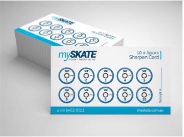 10 x Sparx Skate Sharpen Card