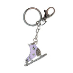 Jerrys Enamel & Crystal Skate Keyring & Bag Clip - 1285