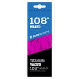 Blue Sports Titanium Waxed Laces - Assorted Colours