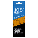 Blue Sports Titanium Waxed Laces - Assorted Colours