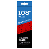 Blue Sports Titanium Waxed Laces - Assorted Colours