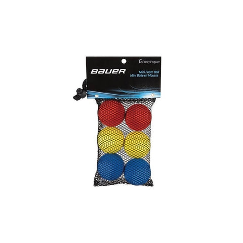 Bauer Mini Foam Ball - 6 Pack
