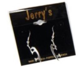 Jerrys Silver Blade Drop Earrings 1283