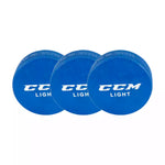 CCM Light Blue Puck JR - 3 Pack