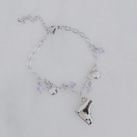 Brilliance and Melrose Charming Skate Bracelet Lilac